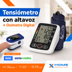 Tensiómetro digital con altavoz + Oxímetro de pulso