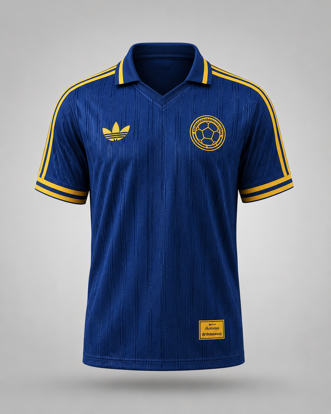 Camiseta Retro Colombia Azul