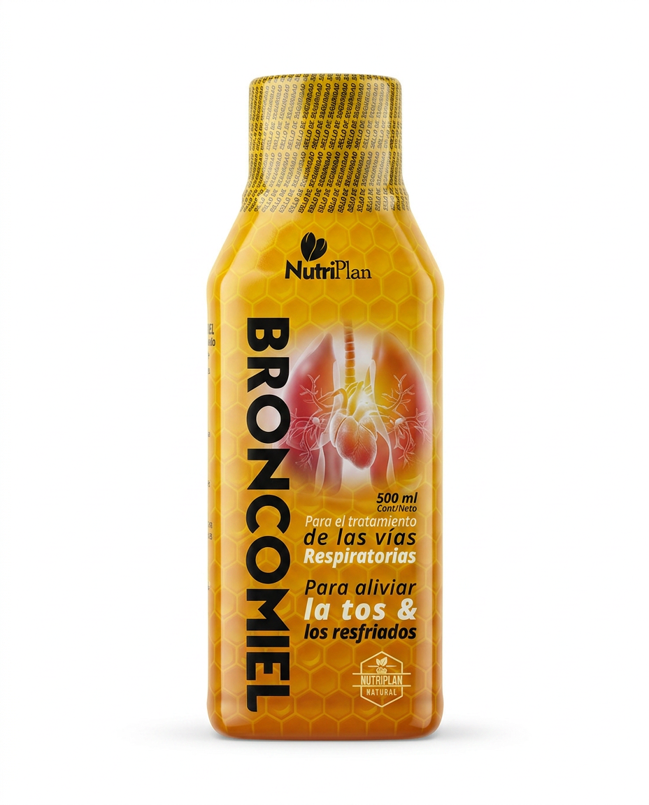 Broncomiel NutriPlan Natural 500 ml para vías respiratorias