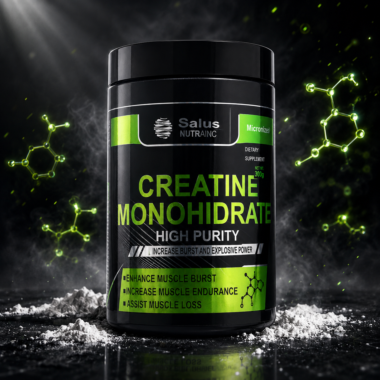 Creatina Monohidratada Salus Nutrainc con Complejo B NutriPlan