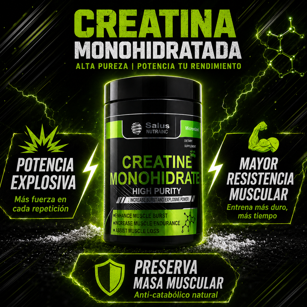 Creatina Monohidratada Salus Nutrainc con Complejo B NutriPlan