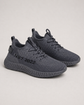 Tenis Deportivo Tejido Gris Oscuro NB7-2023 Para Hombre