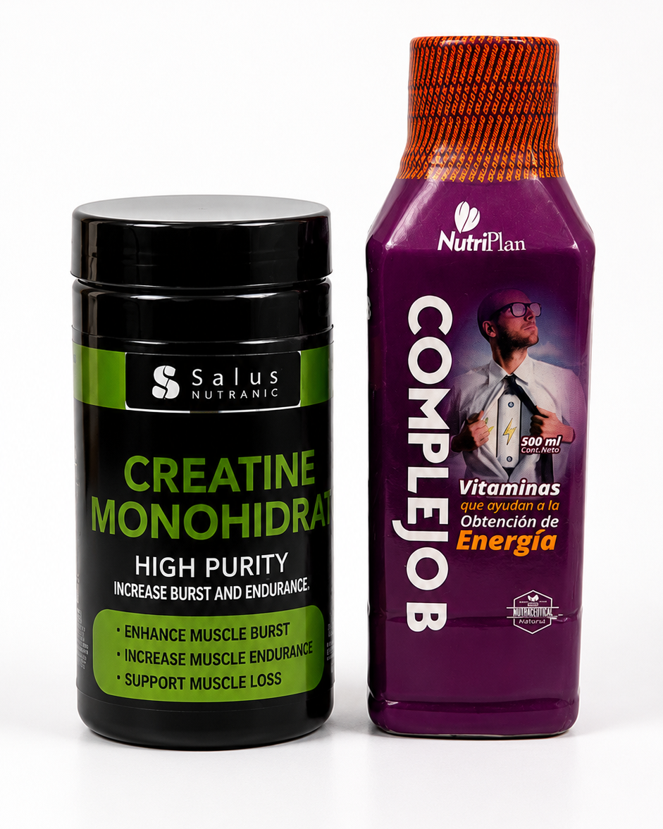 Creatina Monohidratada Salus Nutrainc con Complejo B NutriPlan