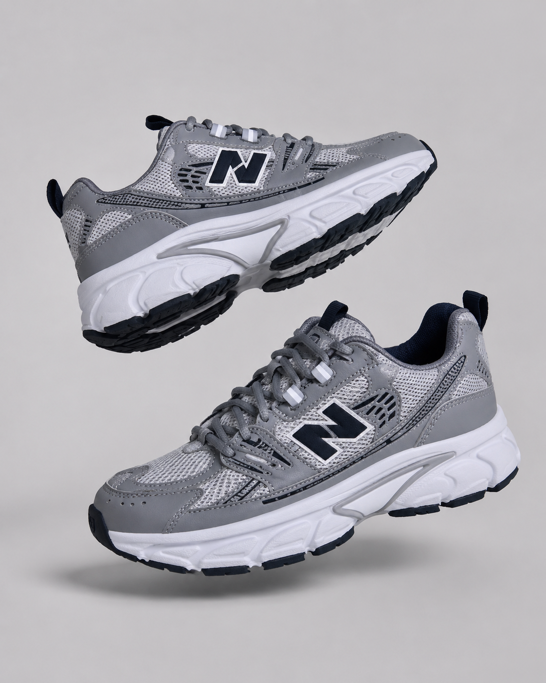 Tenis New Balance 530 Gris Negro Para Hombre