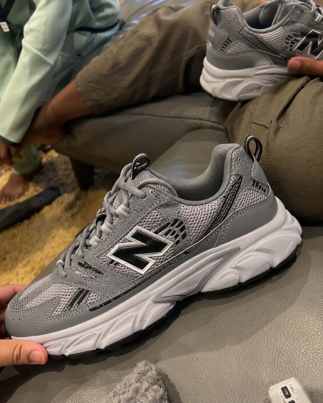 Tenis New Balance 530 Gris Negro Para Hombre