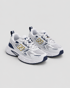 Tenis New Balance 530 Blanco Azul Dorado Para Hombre