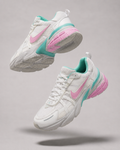 Tenis Nike V2K Run Blanco Rosado Verde Agua