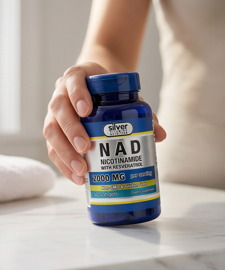 NAD Nicotinamide con Resveratrol Silver Vitamins 2000 mg