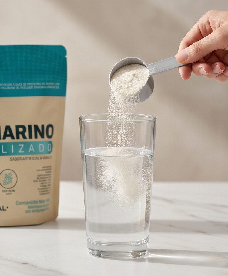 Colágeno Marino Hidrolizado Mint Natural sabor vainilla 100 g